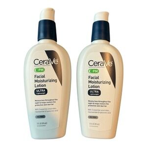 CeraVe - PM Facial Moisturizing Lotion (3 oz) - Night Oil-Free 2 Pack